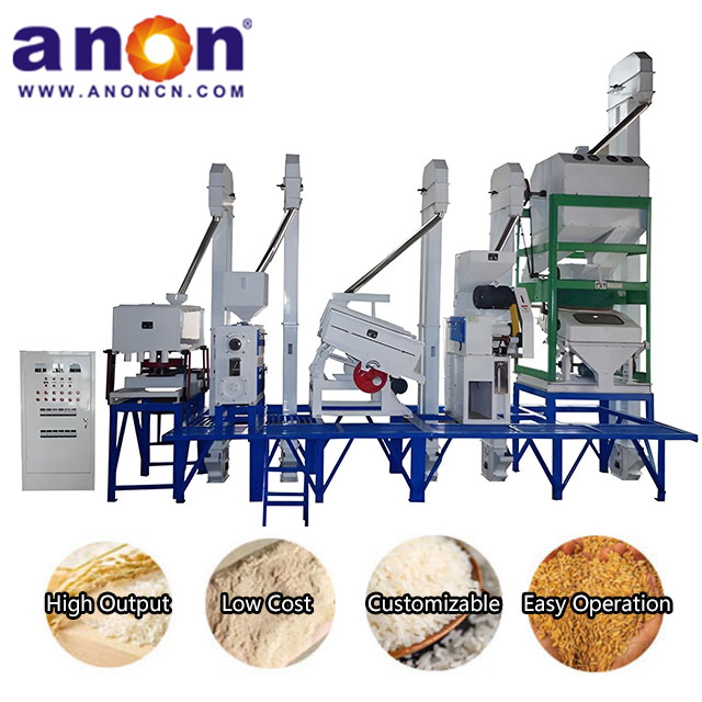 ANON 20-30 TPD Complete Rice Mill Machine