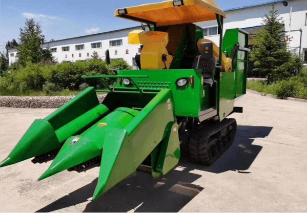 ANON 2 row crawler corn harvester