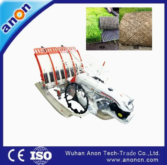 Anon Multiple Effective Farm Machine Operated Paddy 4 Row Rice Transplanter diesel rice transplanter