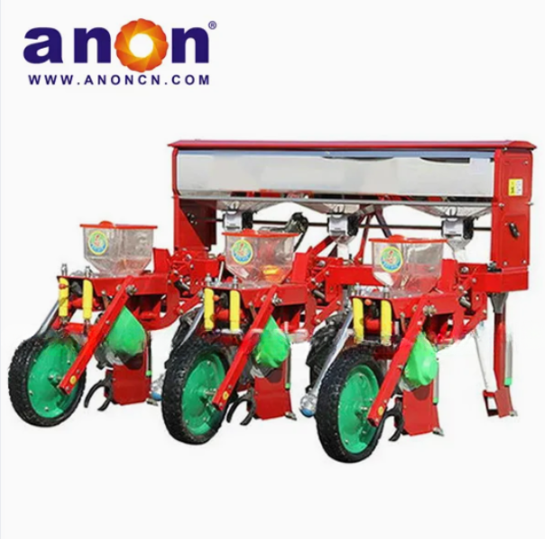 Anon 3 Rows Corn Planter Mounted on 15-60HP Tractor