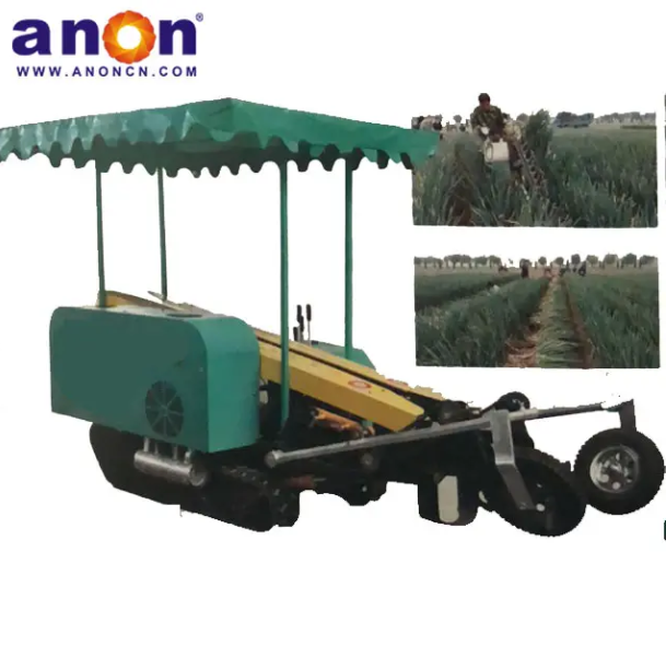 ANON scallion harvester price spring combined green onion harvester