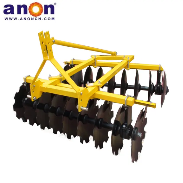 ANON 3 Point attached ploughing for walking tractor disc harrow for farmer use