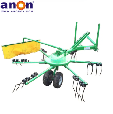 ANON mini 3 Point Single Rotary Hay Rake for tractor mounted rotary hay tedder rake