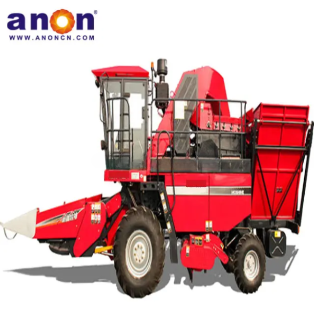 ANON self propelled corn combine harvester machine