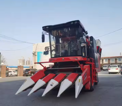 ANON self propelled corn combine harvester machine