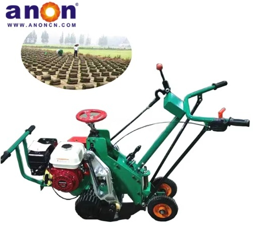 ANON Portable Hand Push Lawn Turf Cutter Transplanter Mower