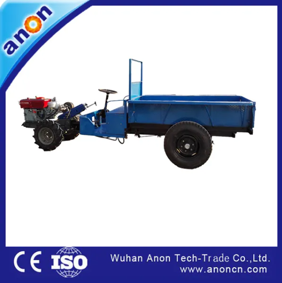 Anon Front Wheel Type Transport Walking Tractor with Trailer