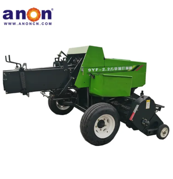 ANON AN9YF-2.2 big square type hay square baler knotter machine square pine straw baler