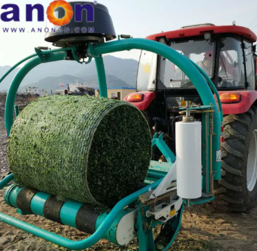 Forage Grass Baler Wrapper Machine Full Automatic Silage Round Bale Wrapping Machine