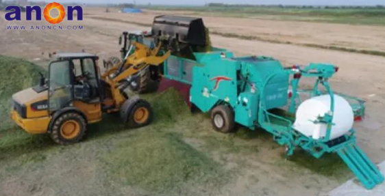 ANON Agricultural Equipment Self-propelled Cropper Green fodder round bale baling and wrapping machine