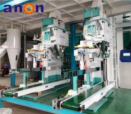 ANON Rice Grain Feed Packaging Granule Corn 25kg Weighing Packing Machine