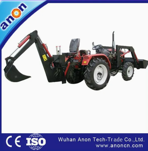 Anon 4*4 Wheel Tractor Mounted Front End Loader and Backhoe