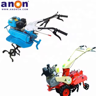 ANON Used Mini Power Tiller Rice Fields Electric Start Tiller