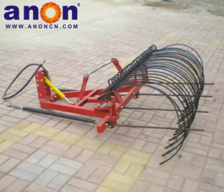 Farm Machine Grass Rake of Tractor Tedder and Raker Tractor Trailer Raker