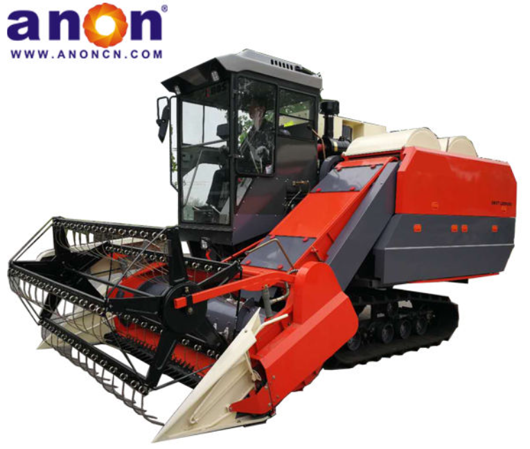 Anon 4.0kg/S Wheat Rice Corn Combine Harvester