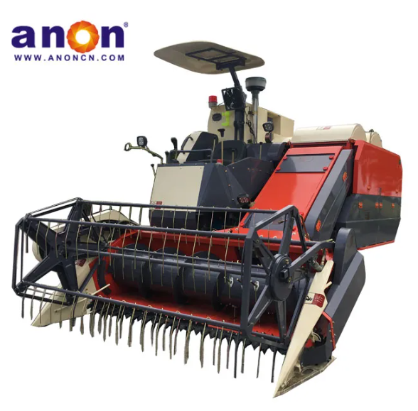 Anon 360 Degree Paddy Machine Rice Wheat Grain Combine Harvester