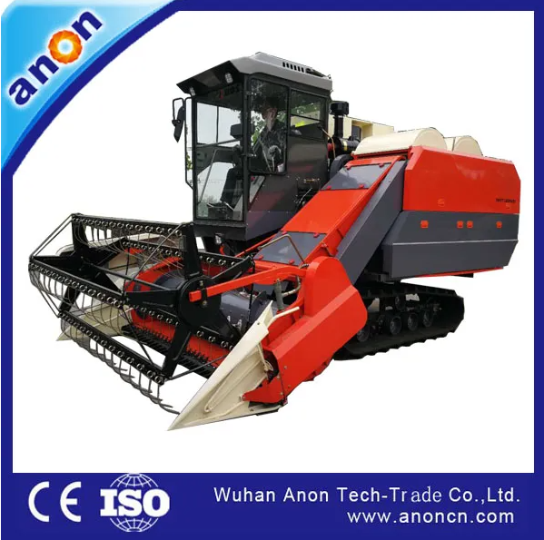 Anon 4.0kg/S Wheat Rice Corn Combine Harvester