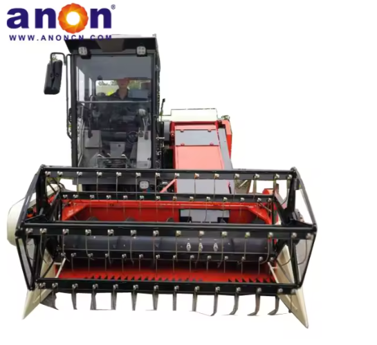 Anon 360 Degree Paddy Machine Rice Wheat Grain Combine Harvester