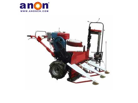 ANON Walk Behind Mini Grain Reaper Binder Machine