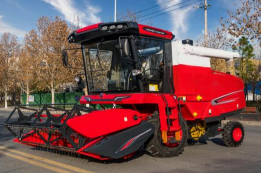 Wheeled Rice Harvester Machine