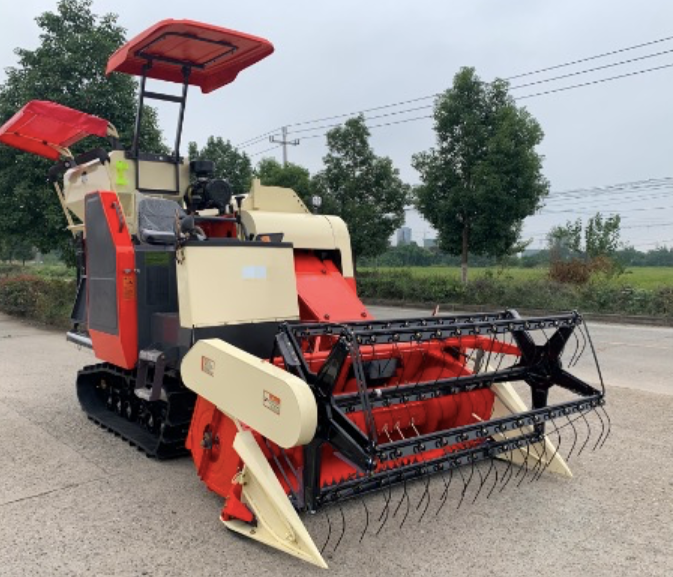 Full Feeding Rice Harvester Machine