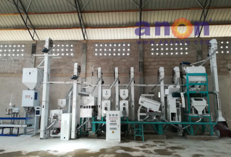 40TPD rice milling plant in Ghana – installed by ANON