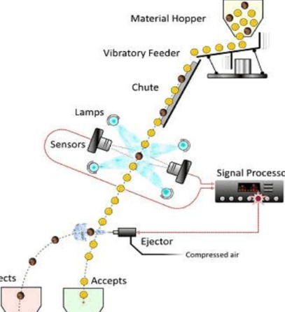 working principle of color sorter